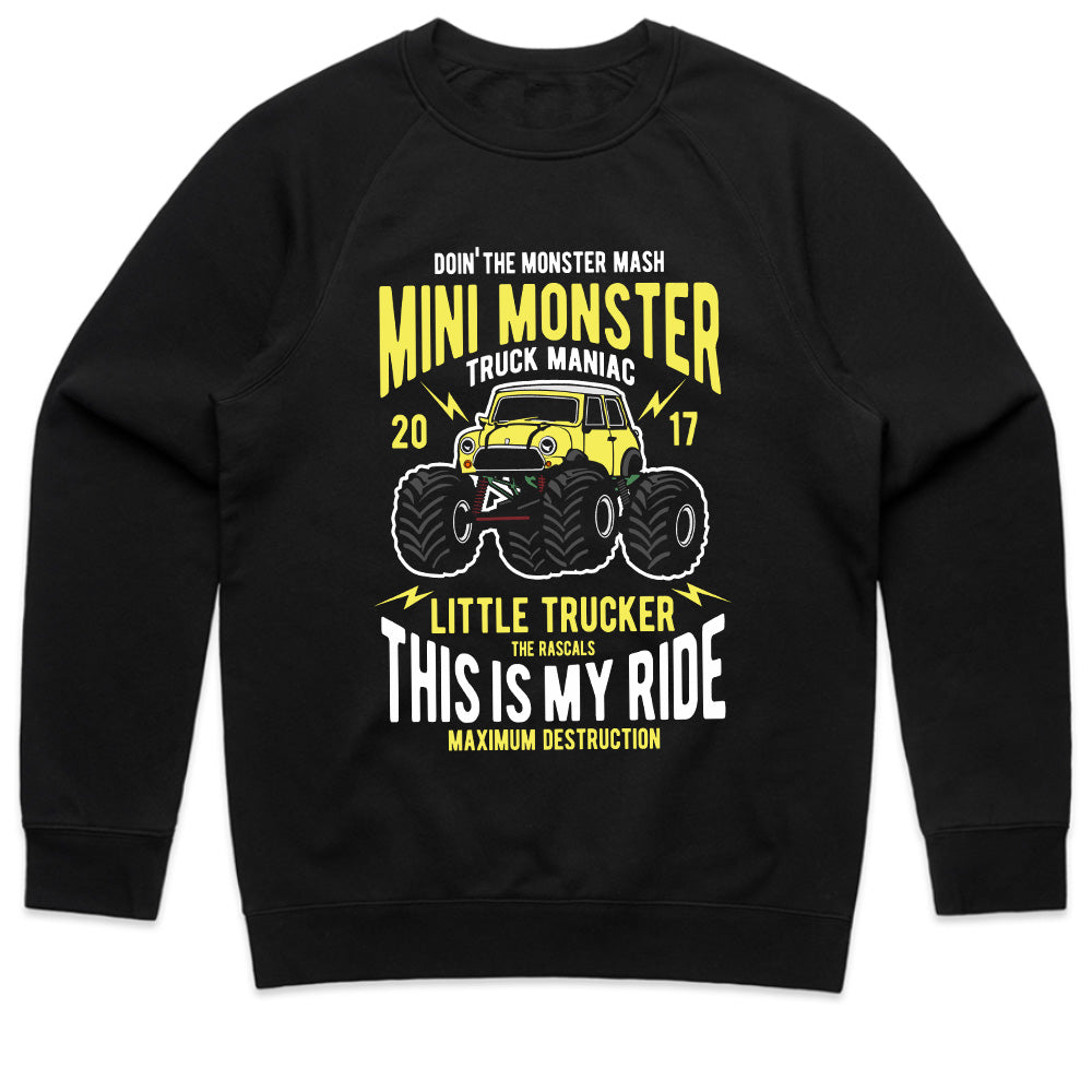 Mini Monster Truck Maniac T-Shirt – Little Trucker’s Ultimate Ride!