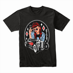Rockabilly Rebel Hot Rod T-Shirt – Vintage 50s Retro Rockers Style