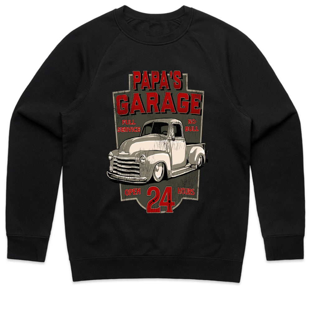 Papa's Garage Classic Hot Rod T-Shirt – Vintage Mechanic & Car Enthusiast Tee
