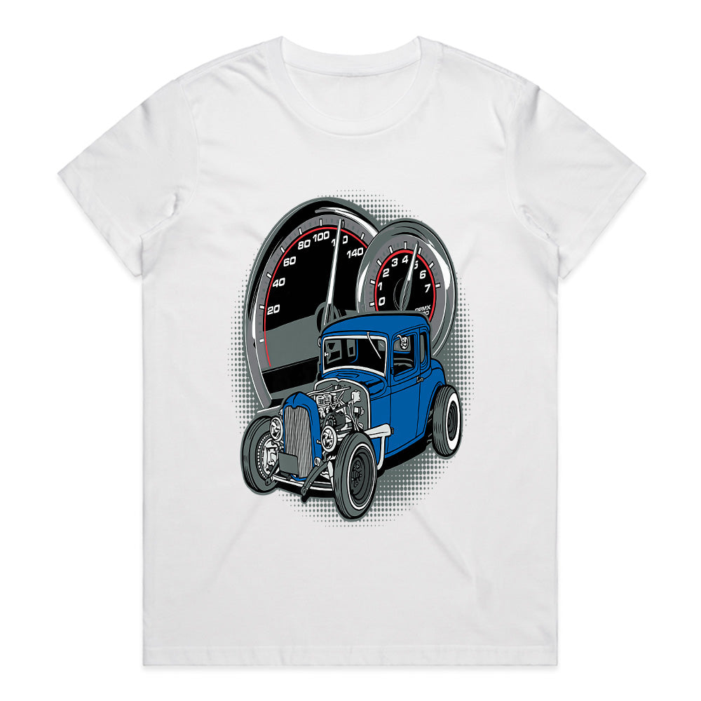 Blue Rat Rod Speed Demon T-Shirt – Classic Hot Rod Enthusiast Apparel!
