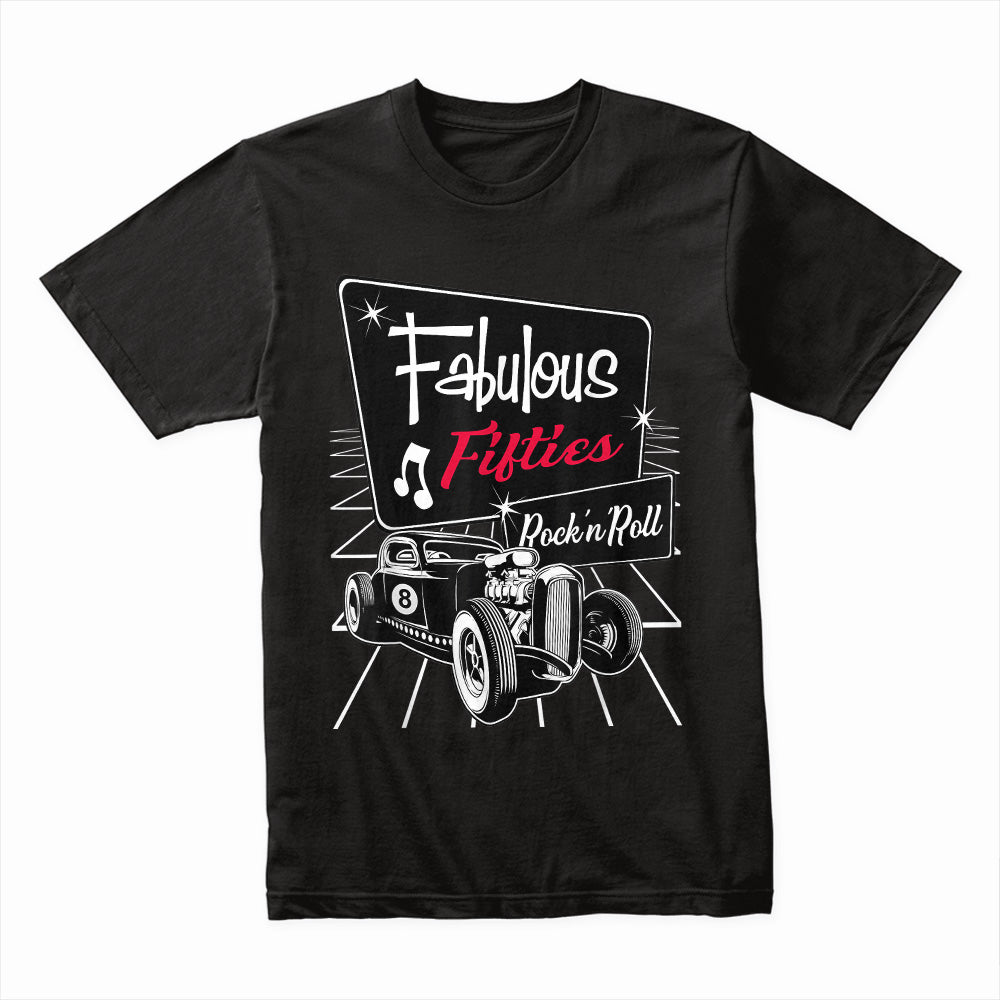 Fabulous 50s Rock & Roll Hot Rod T-Shirt – Retro Vintage Classic Car Tee
