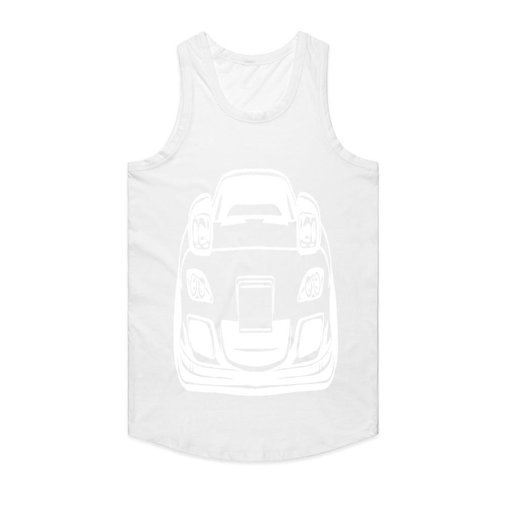 RX-7 Outline JDM T-Shirt – Minimalist Rotary Engine Sports Car Tee for Tuning & Drift Fans
