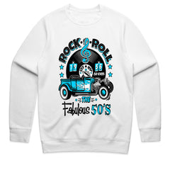 Rock & Roll 1956 Hot Rod T-Shirt – Retro 50s Sock Hop Classic Car Tee