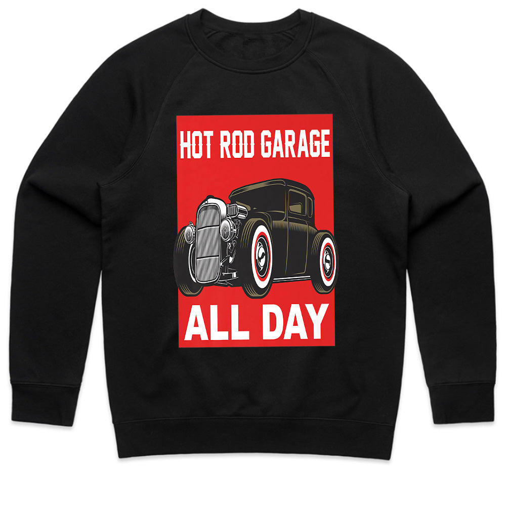 Hot Rod Garage All Day – Vintage Rat Rod Car Enthusiast T-Shirt