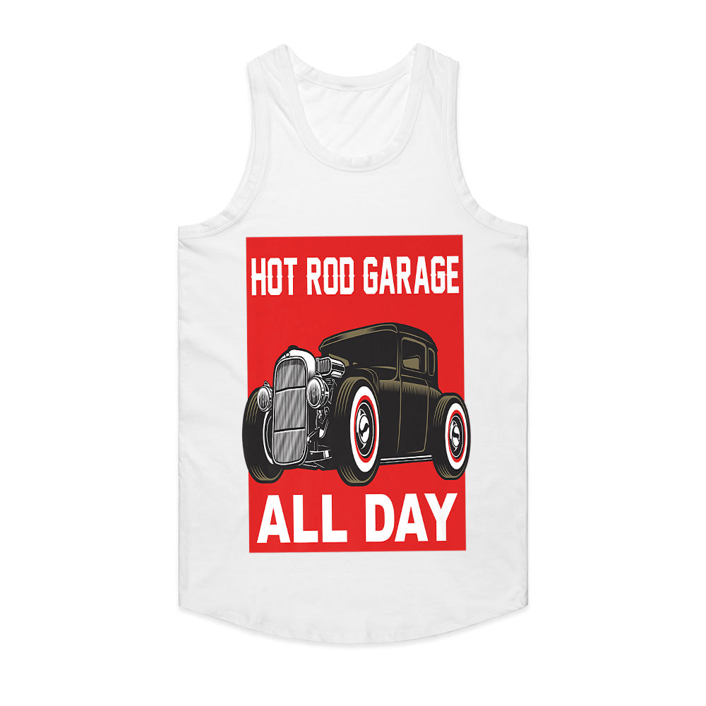 Hot Rod Garage All Day – Vintage Rat Rod Car Enthusiast T-Shirt