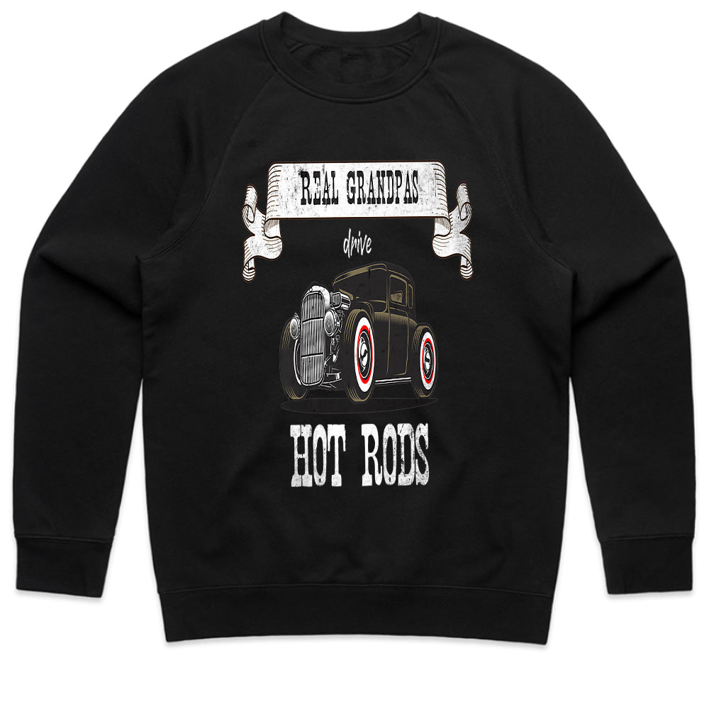 Real Grandpas Drive Hot Rods – Vintage Classic Car Enthusiast T-Shirt