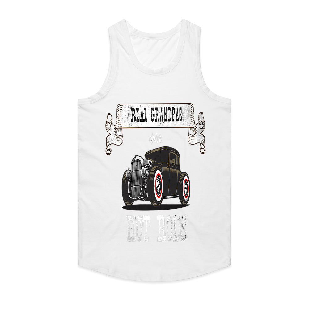Real Grandpas Drive Hot Rods – Vintage Classic Car Enthusiast T-Shirt
