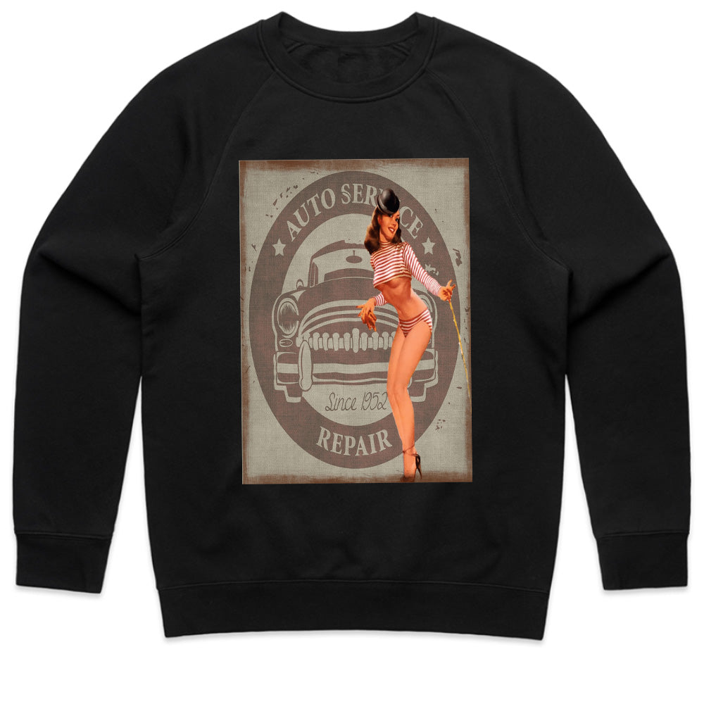 Retro Pin-Up Girl Hot Rod T-Shirt – Vintage Auto Service Repair Classic Tee