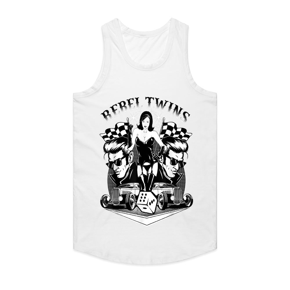 Rebel Twins Rockabilly Hot Rod T-Shirt – Vintage Pinup Retro Greaser Style