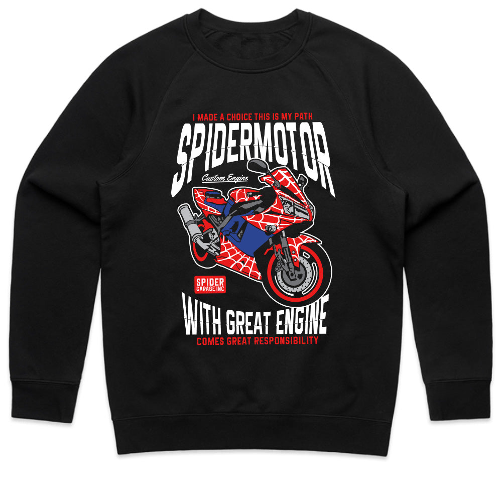 SpiderMotor T-Shirt – Web-Slinging Speed & Power!