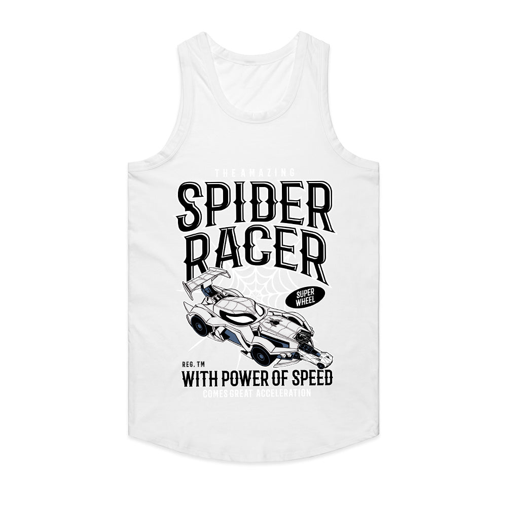 Spider Racer T-Shirt – High-Speed Web-Slinging Action!