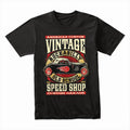 Vintage Rockabilly Hot Rod Speed Shop T-Shirt – Classic 70s Custom Garage Tee