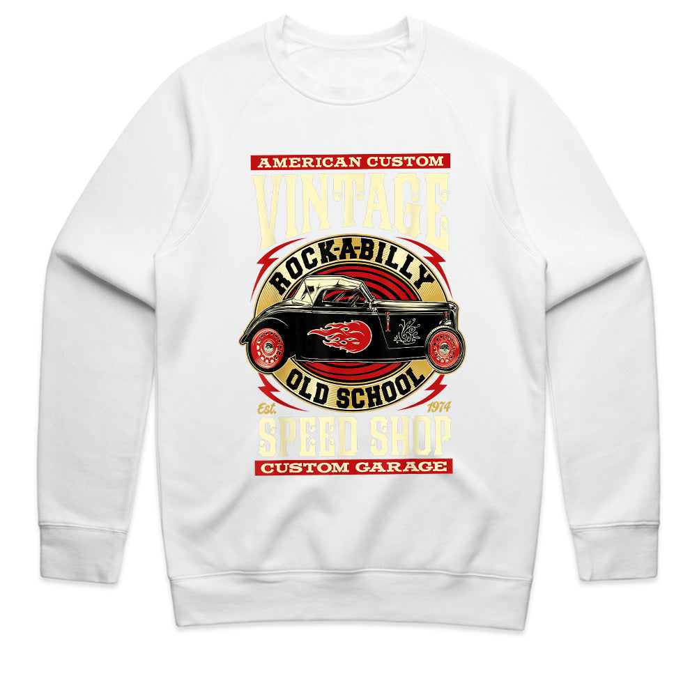 Vintage Rockabilly Hot Rod Speed Shop T-Shirt – Classic 70s Custom Garage Tee