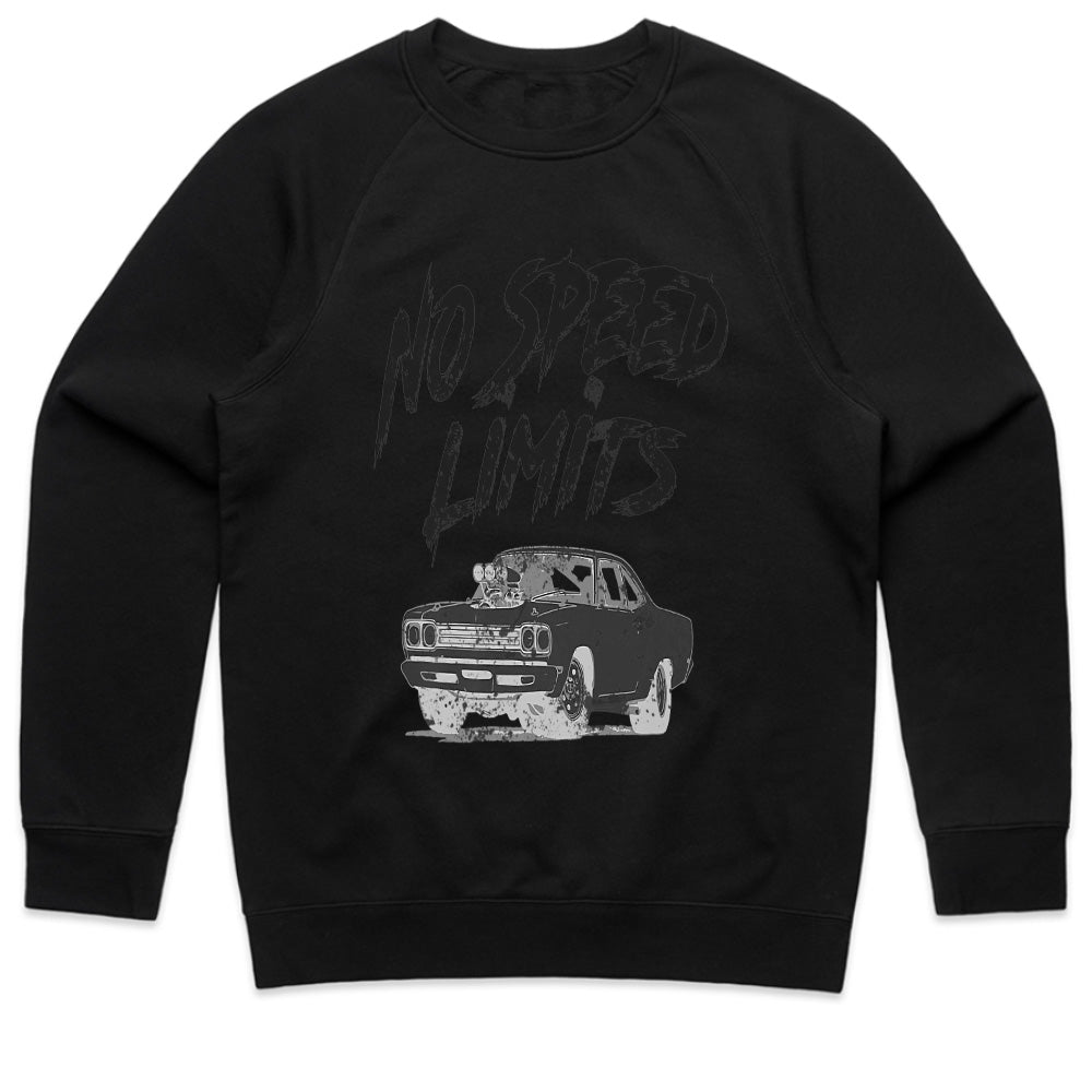 No Speed Limits Muscle Car T-Shirt – High-Octane Hot Rod Racing Tee
