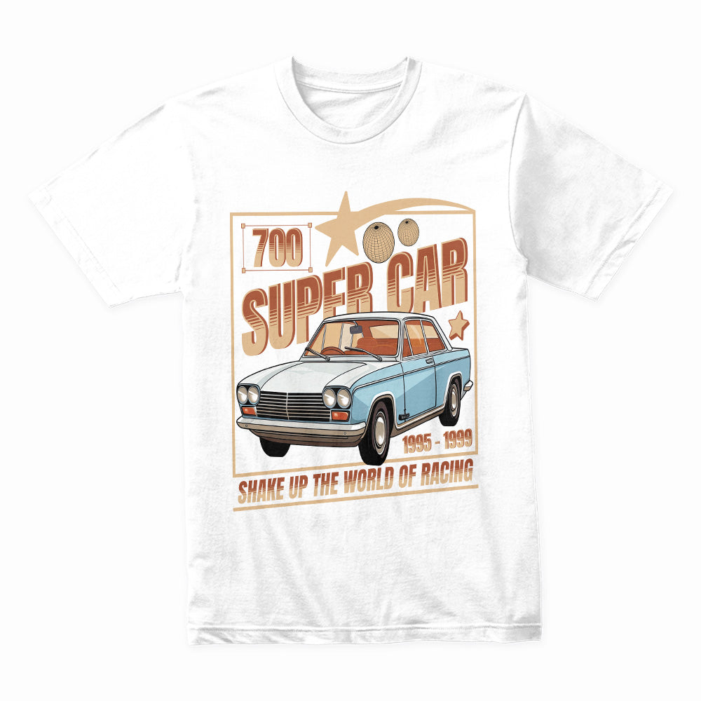 700 Super Car" Retro Racing T-Shirt – Vintage Motorsport-Inspired Streetwear