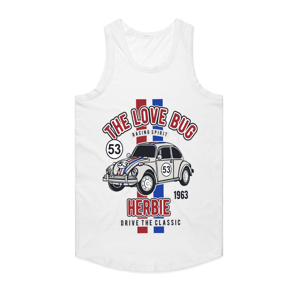 The Love Bug Herbie Racing T-Shirt – Classic VW Beetle Fan Tee!
