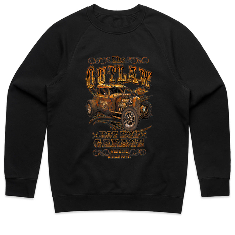 The Outlaw Hot Rod Garage Vintage T-Shirt – Ride with Rebel Style!