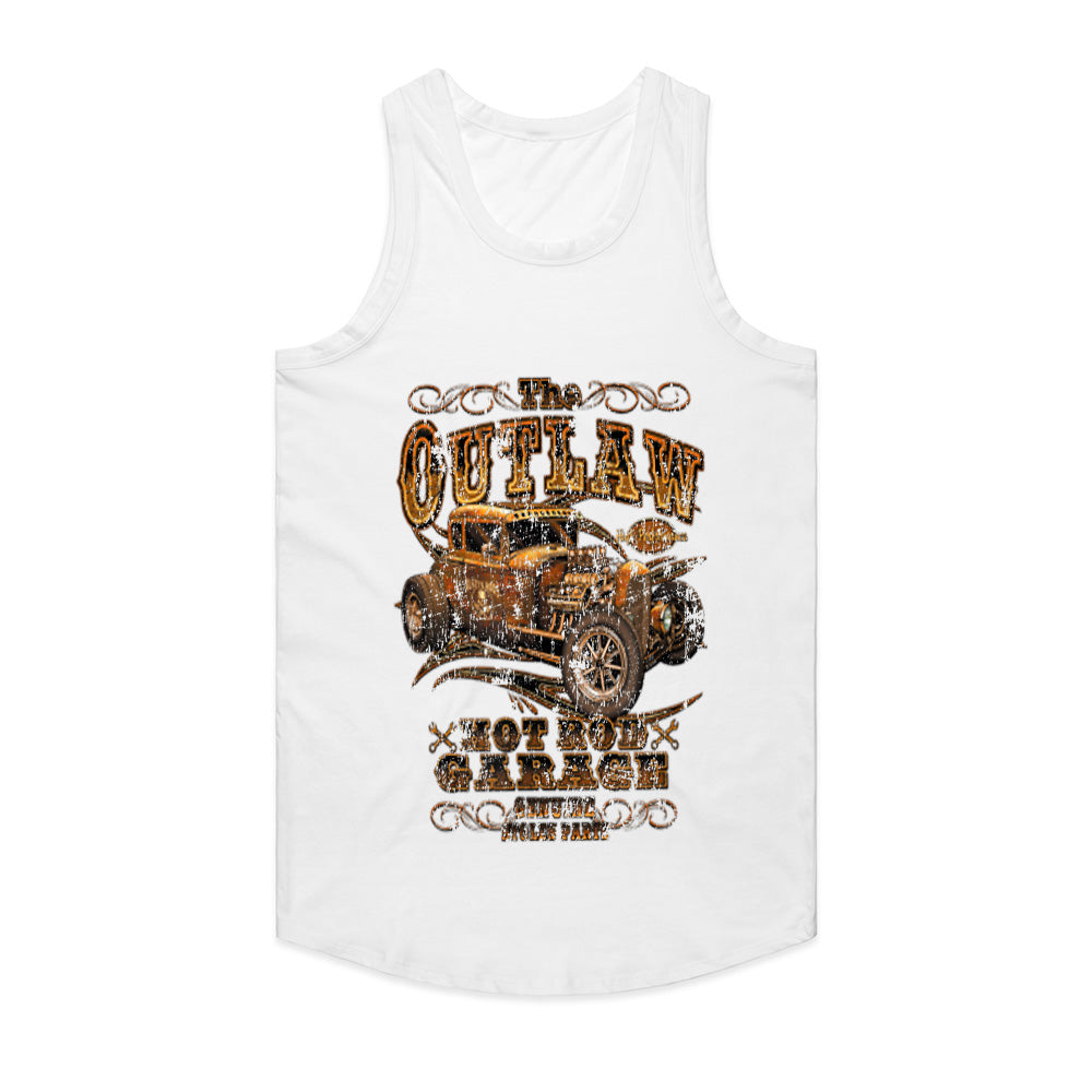 The Outlaw Hot Rod Garage Vintage T-Shirt – Ride with Rebel Style!