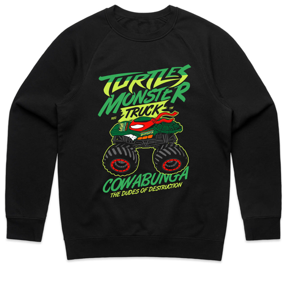 Turtle Monster Truck – Cowabunga Destruction Crew T-Shirt