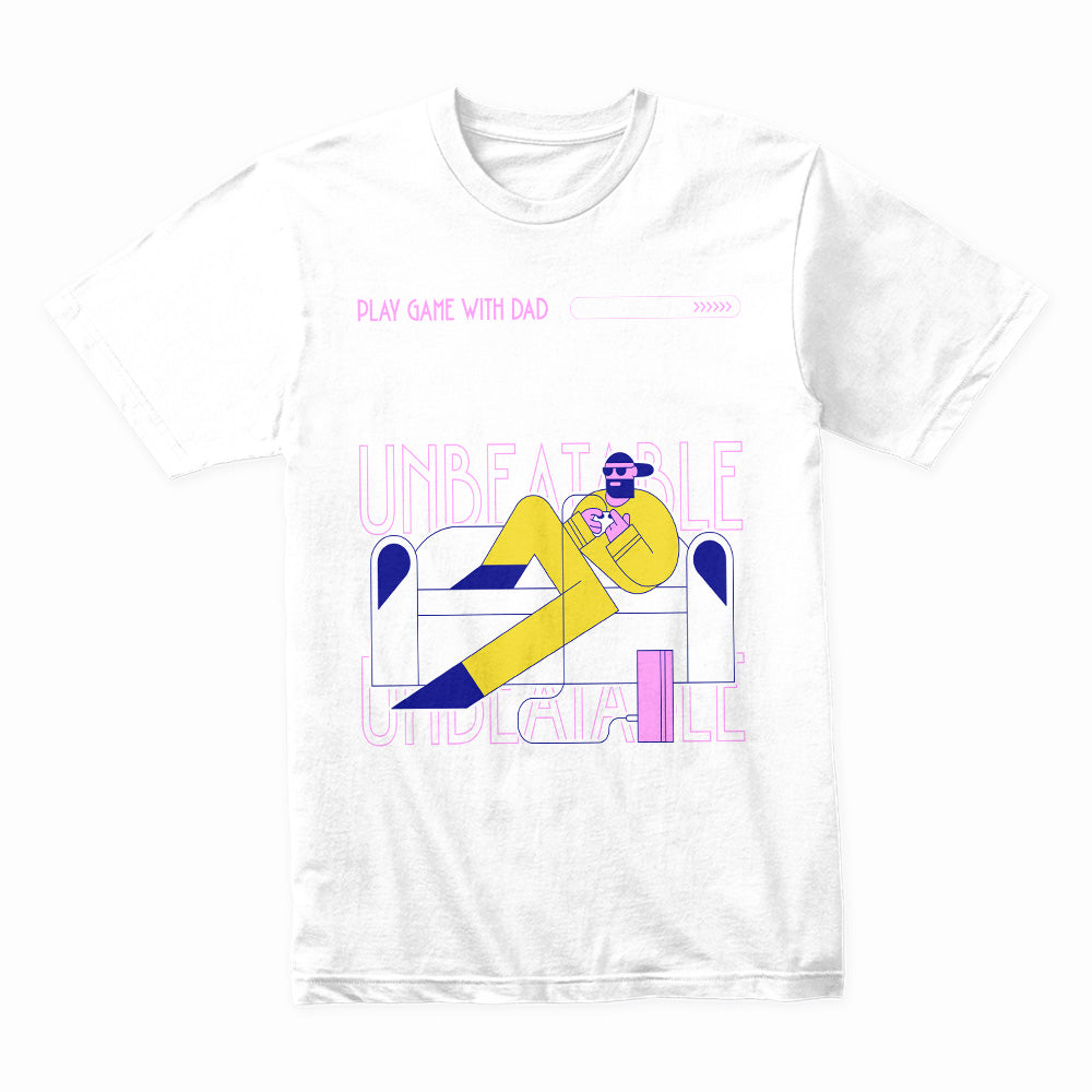 Unbeatable Dad Gamer T-Shirt – Champion of the House!
