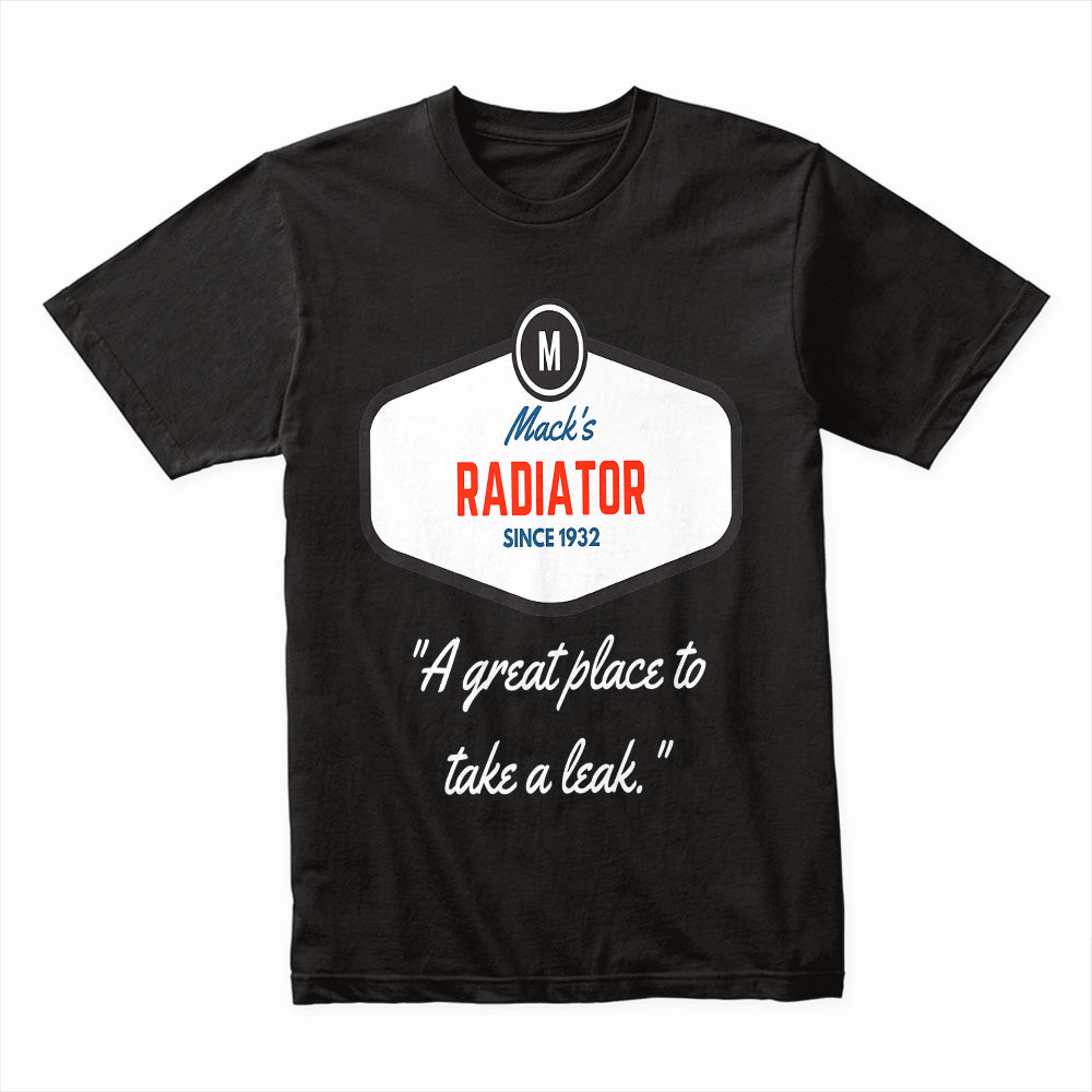 Funny Vintage Mechanic T-Shirt – Mack’s Radiator Retro Car Repair Tee