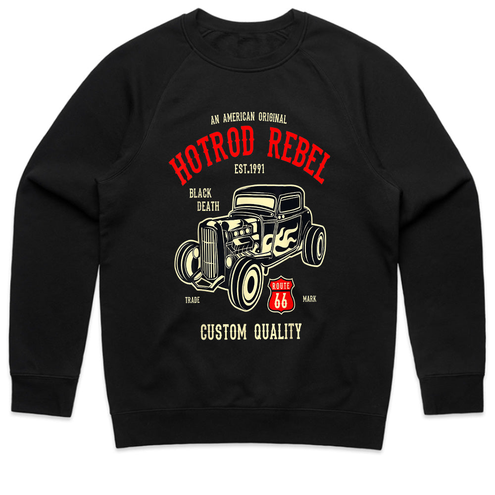 Hot Rod Rebel Vintage T-Shirt – Classic Route 66 Muscle Car Tee!
