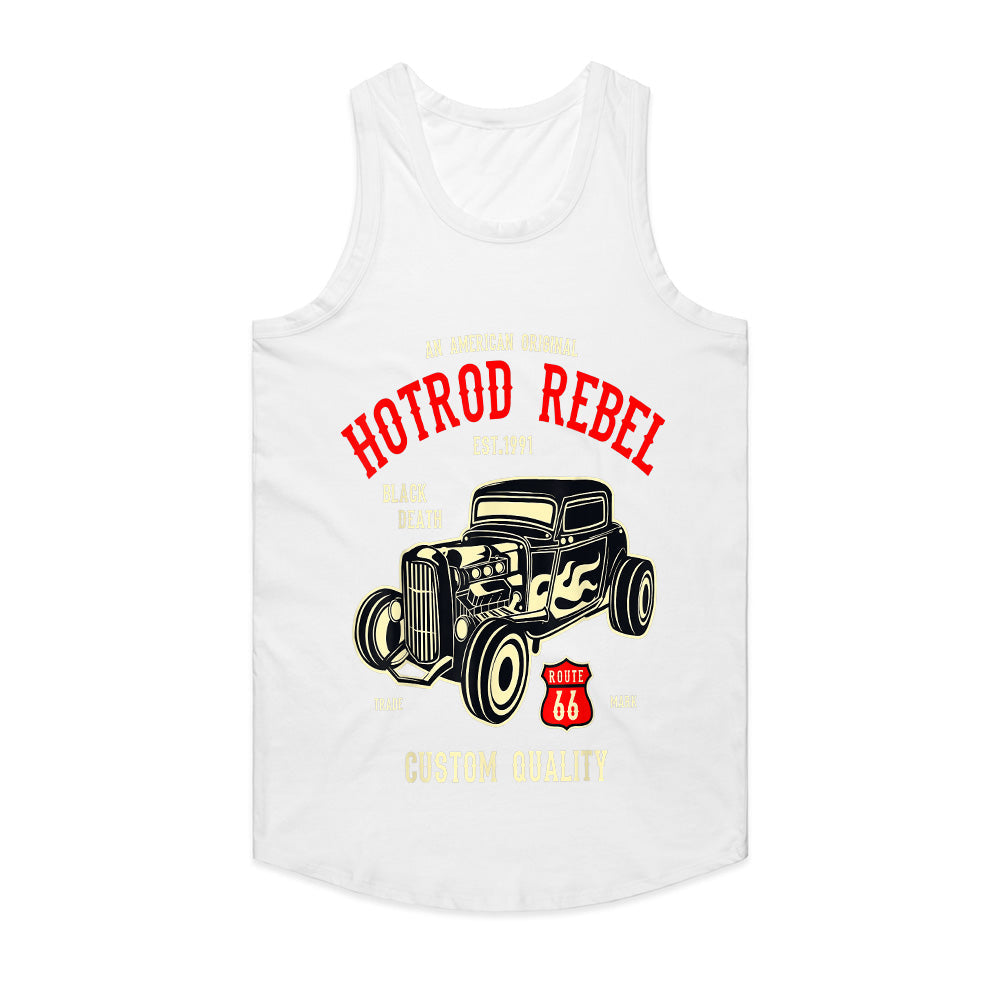 Hot Rod Rebel Vintage T-Shirt – Classic Route 66 Muscle Car Tee!