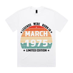 Legends Were Born in March 1975 T-Shirt