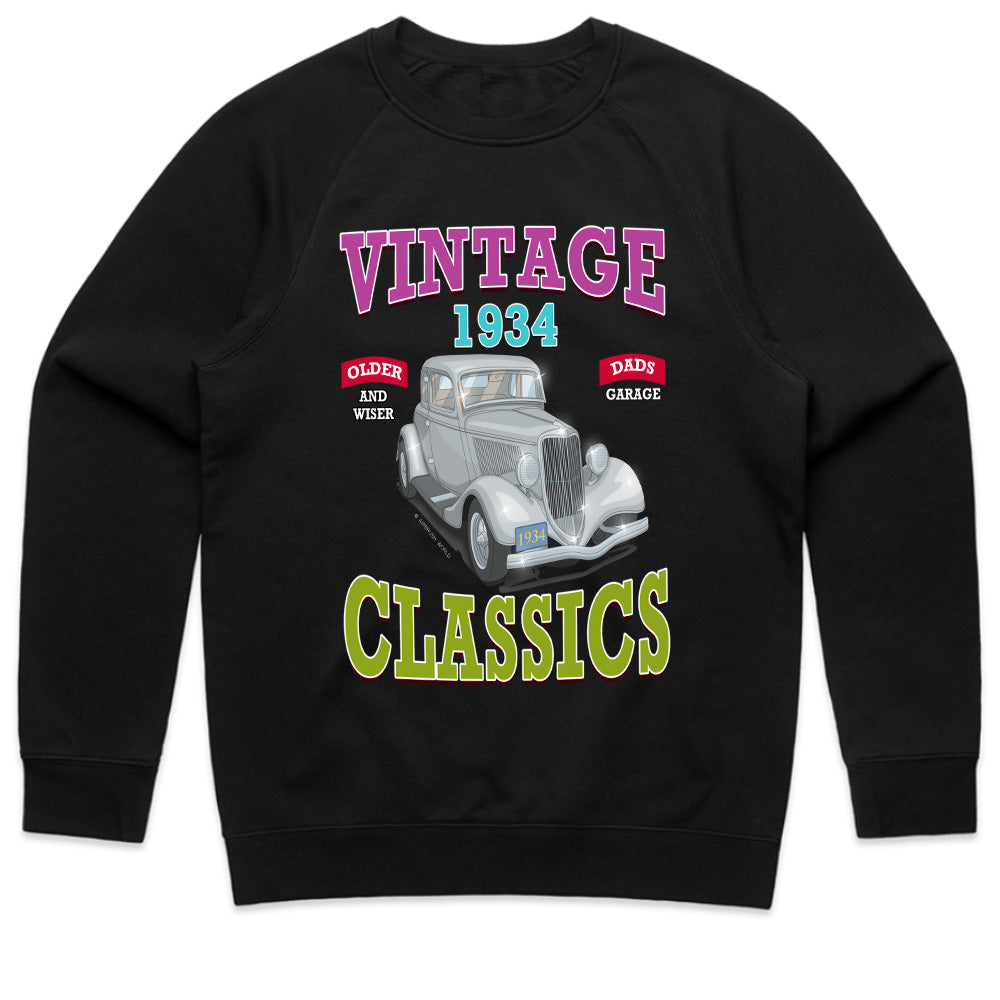 Vintage 1934 Classics T-Shirt – Retro Car Lover’s Dream Tee!