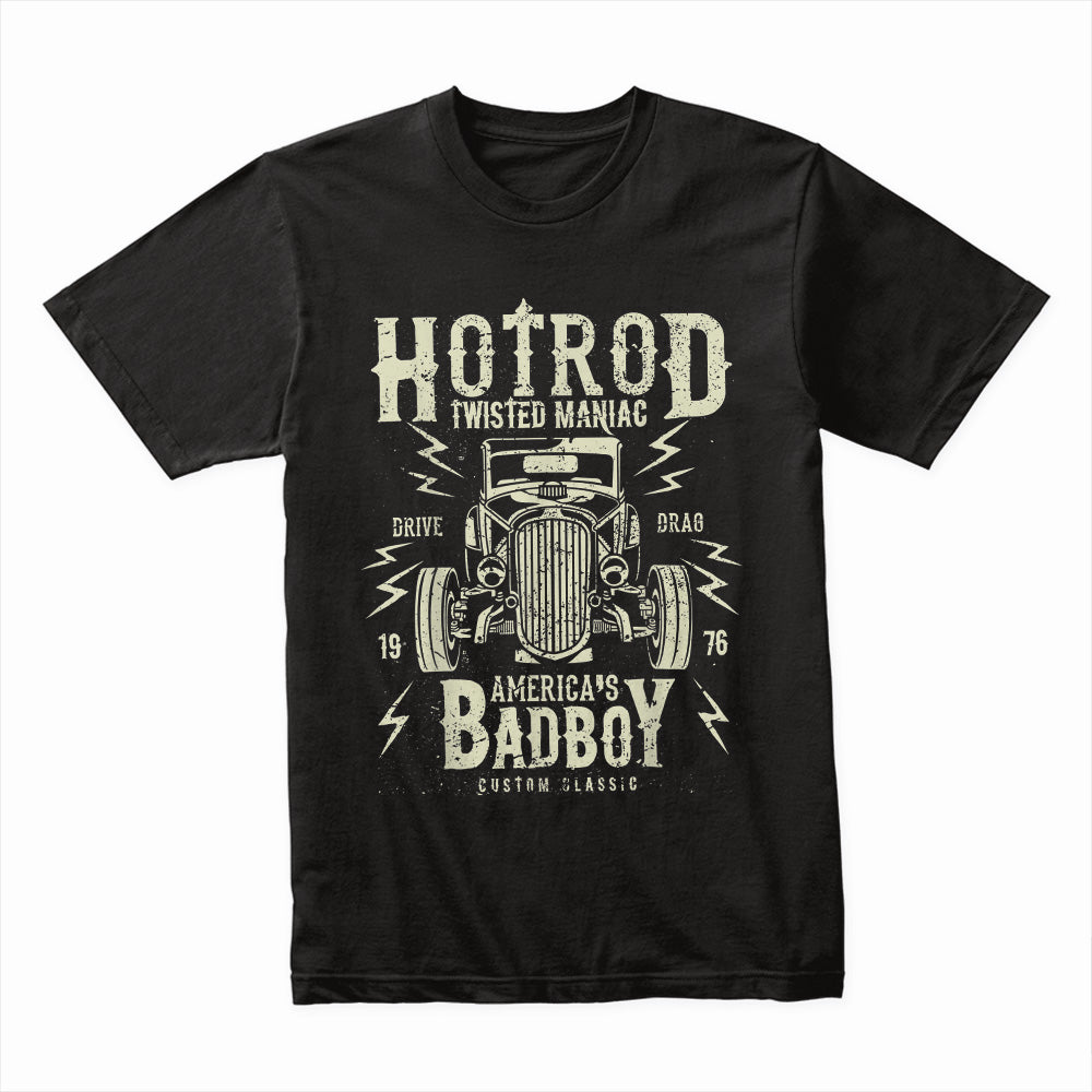 Hot Rod "America’s Bad Boy" T-Shirt – Vintage Drag Racing Classic Car Tee