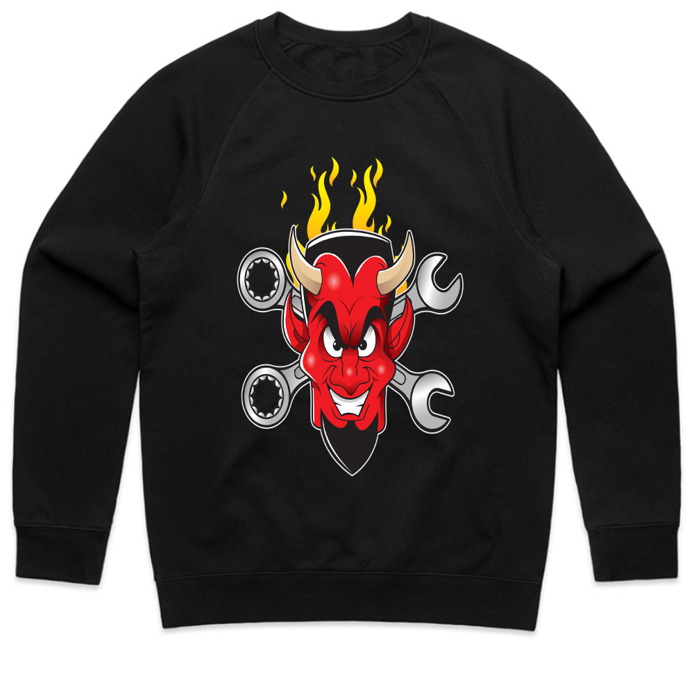 Hot Rod Devil – Wrenches & Flames" Mechanic & Car Enthusiast T-Shirt