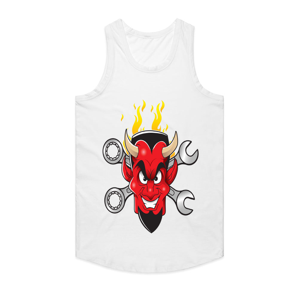 Hot Rod Devil – Wrenches & Flames" Mechanic & Car Enthusiast T-Shirt