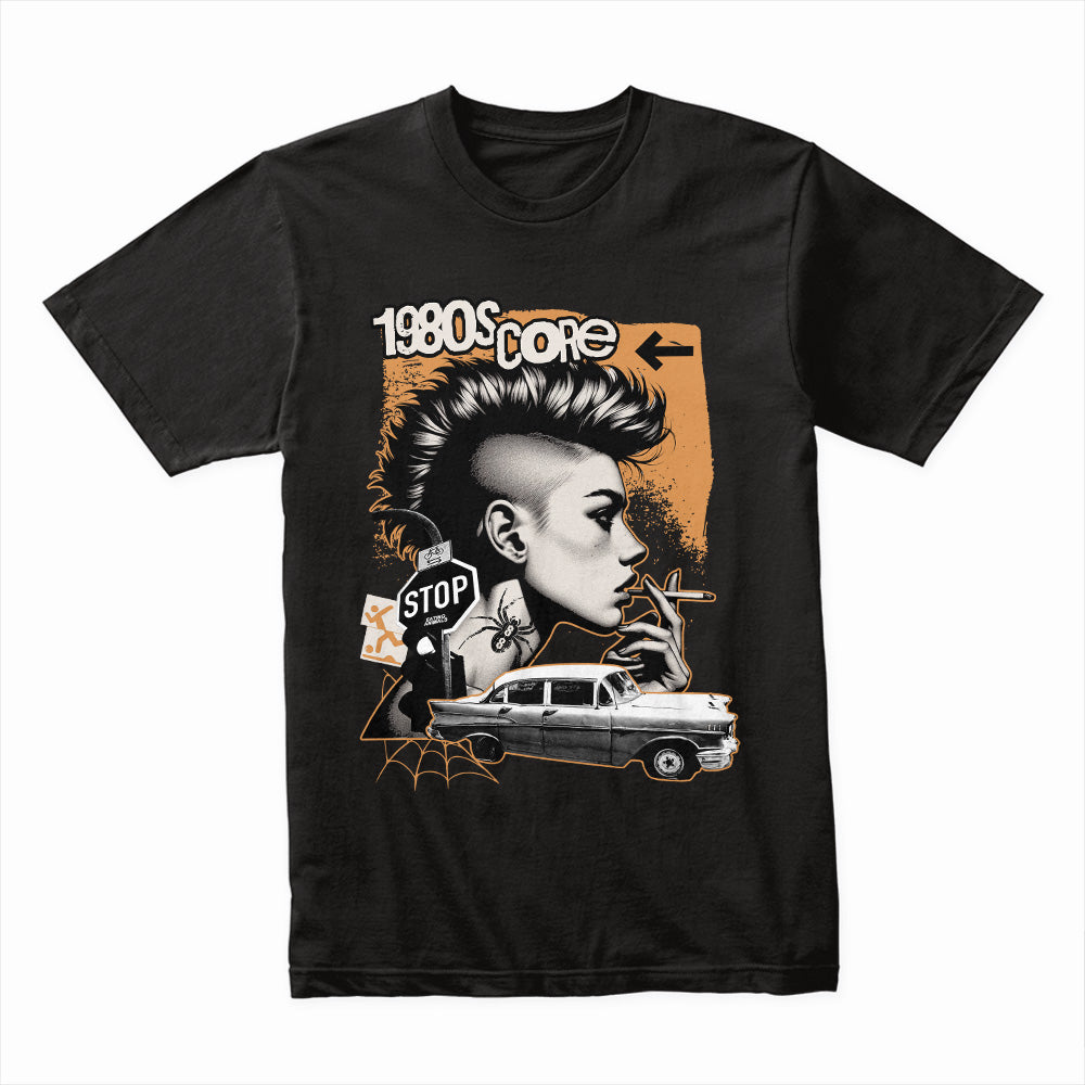 1980s Score – Retro Punk Rebellion Tee