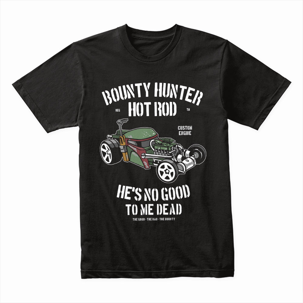 Bounty Hunter Hot Rod T-Shirt – Galactic Outlaw Racing Tee!