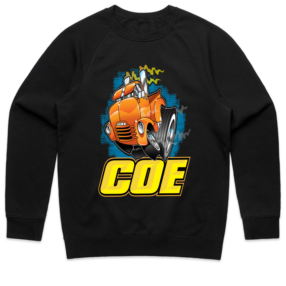 COE Vintage Hot Rod Truck – Cartoon Classic Big Rig Tee