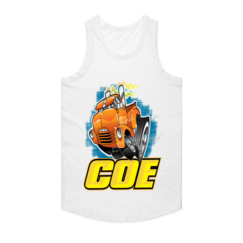 COE Vintage Hot Rod Truck – Cartoon Classic Big Rig Tee