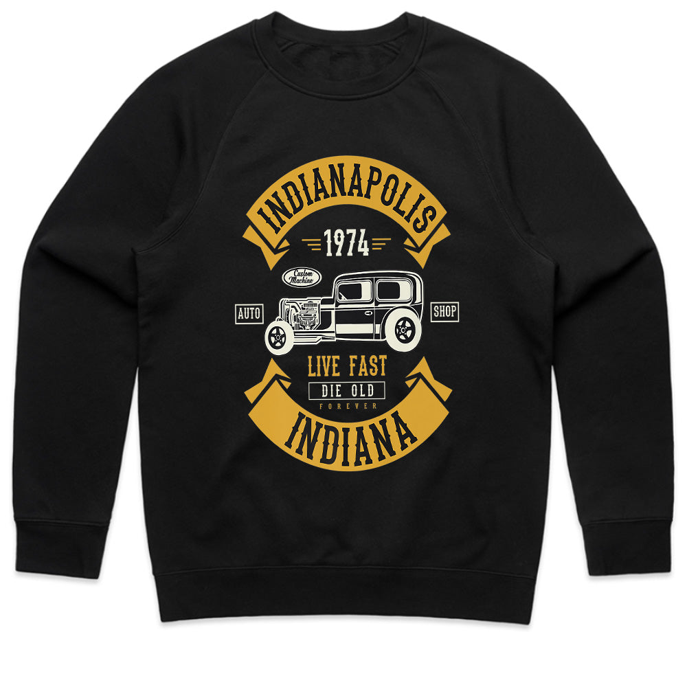 Indianapolis Vintage Hot Rod T-Shirt – Classic Muscle Car Tribute