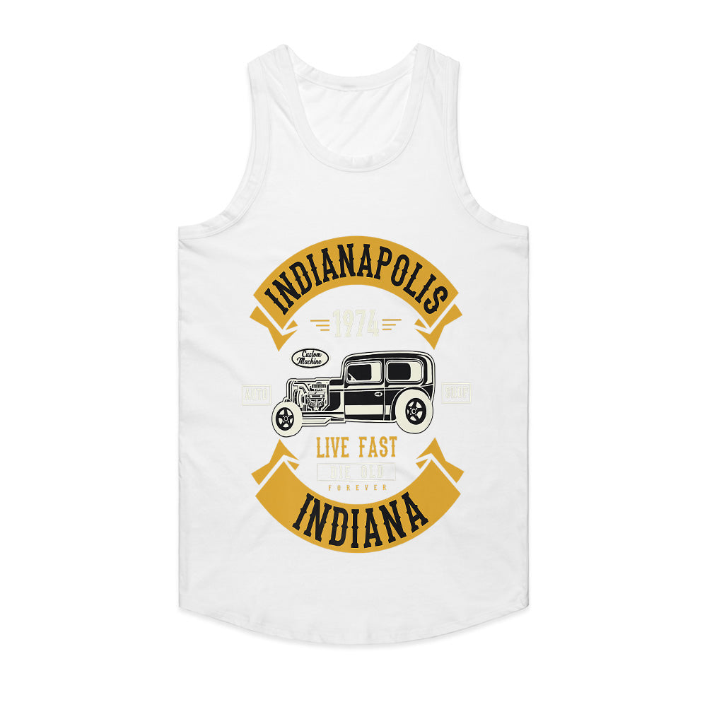 Indianapolis Vintage Hot Rod T-Shirt – Classic Muscle Car Tribute