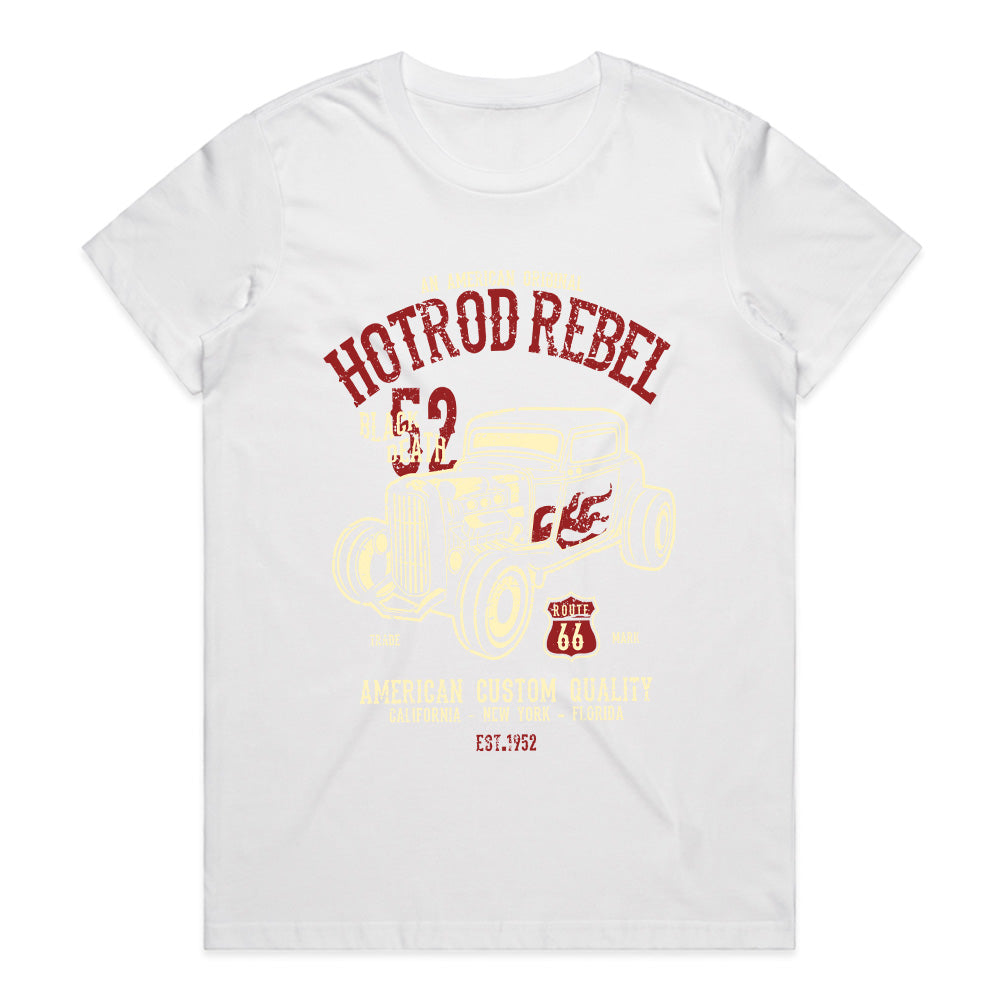 Hot Rod Rebel Route 66 T-Shirt – Vintage American Custom Car Tee