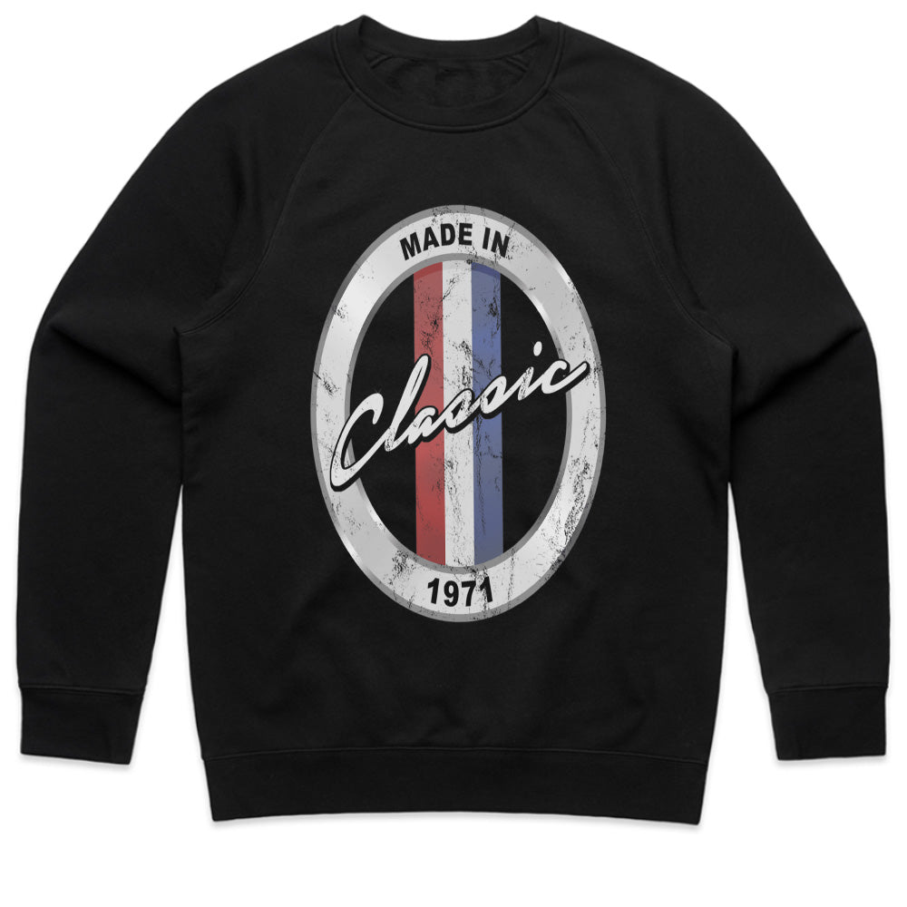 Made In 1971 Classic Vintage T-Shirt – 50th Birthday Retro Car Enthusiast Gift