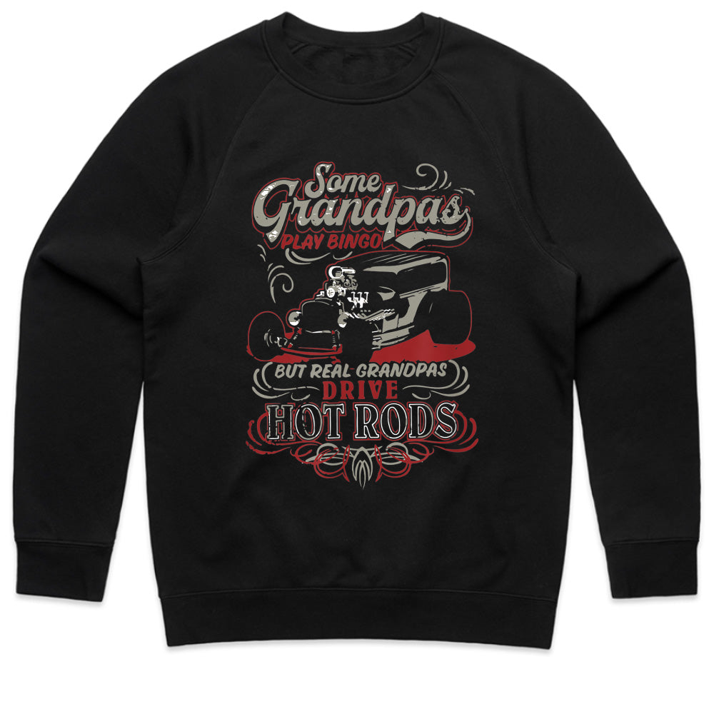 Real Grandpas Drive Hot Rods T-Shirt – Classic Car Lovers Gift