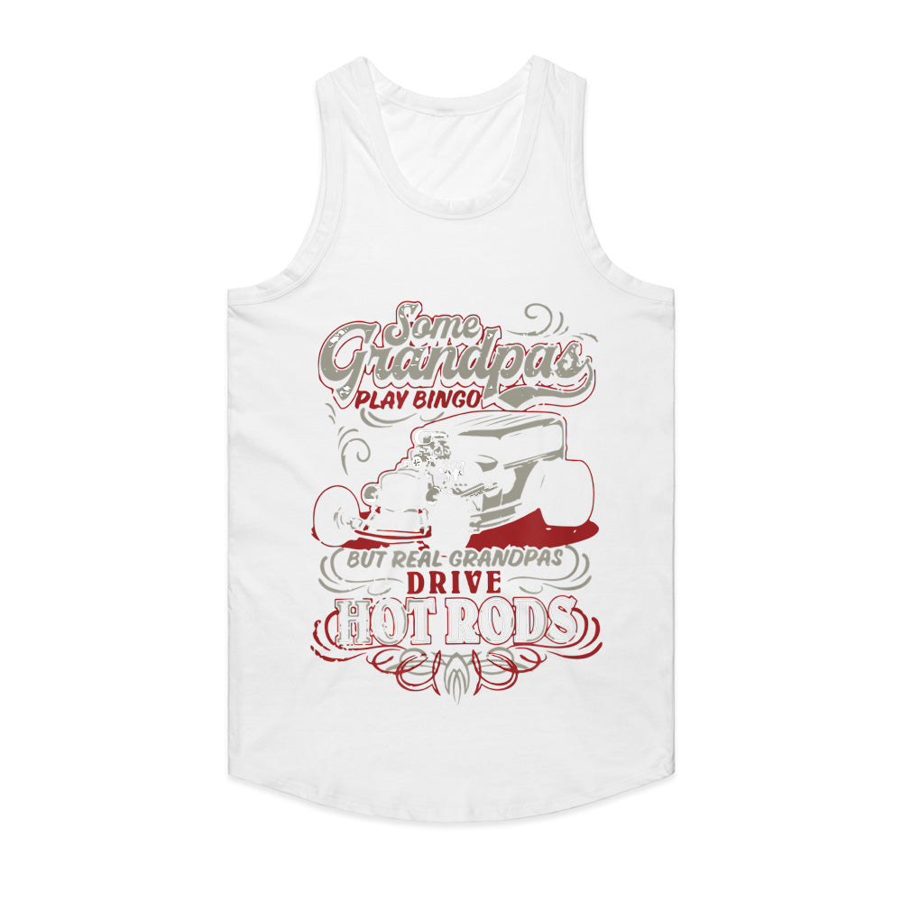 Real Grandpas Drive Hot Rods T-Shirt – Classic Car Lovers Gift