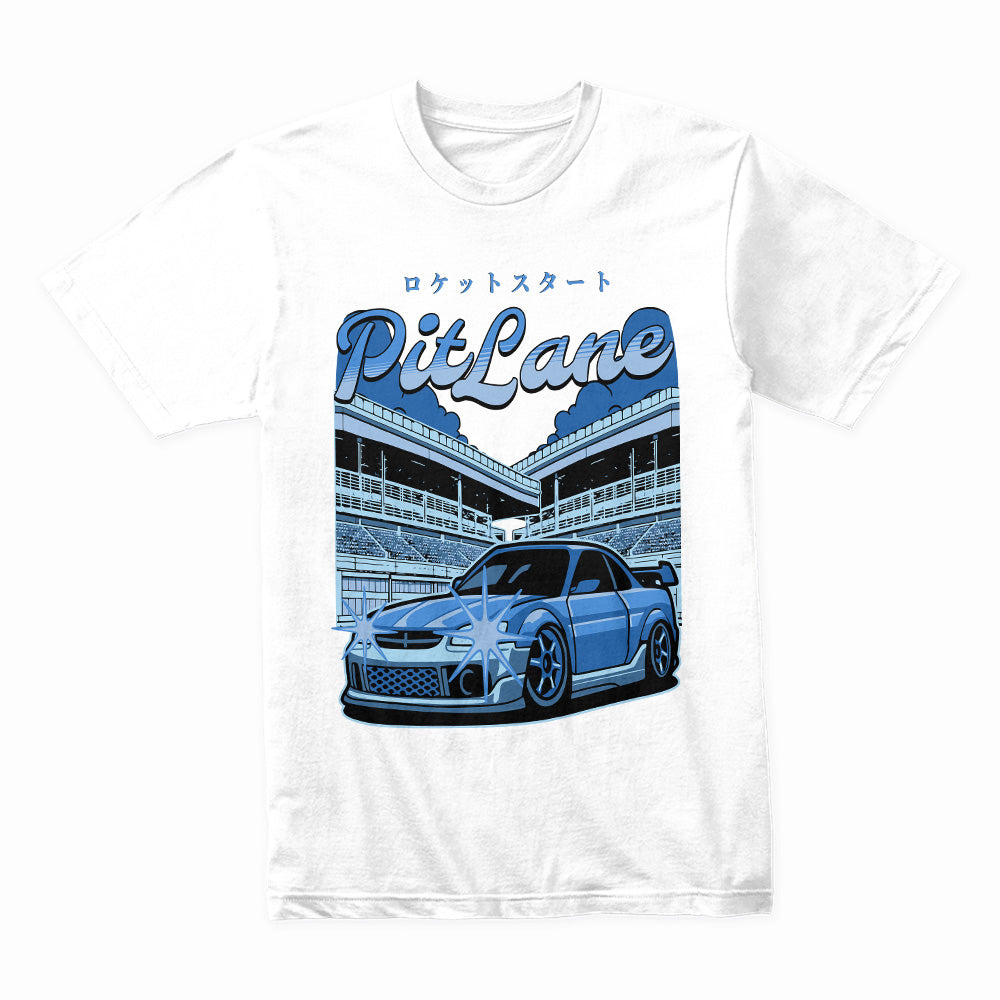 "PitLane Rocket Start" JDM Racing T-Shirt – Track-Ready Streetwear