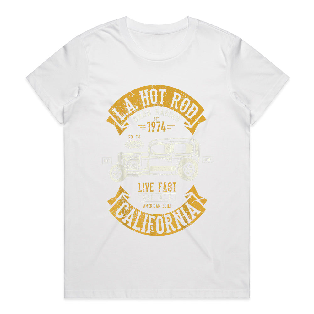 LA Hot Rod Drag Racing T-Shirt – Vintage 1974 California Custom Car Tee