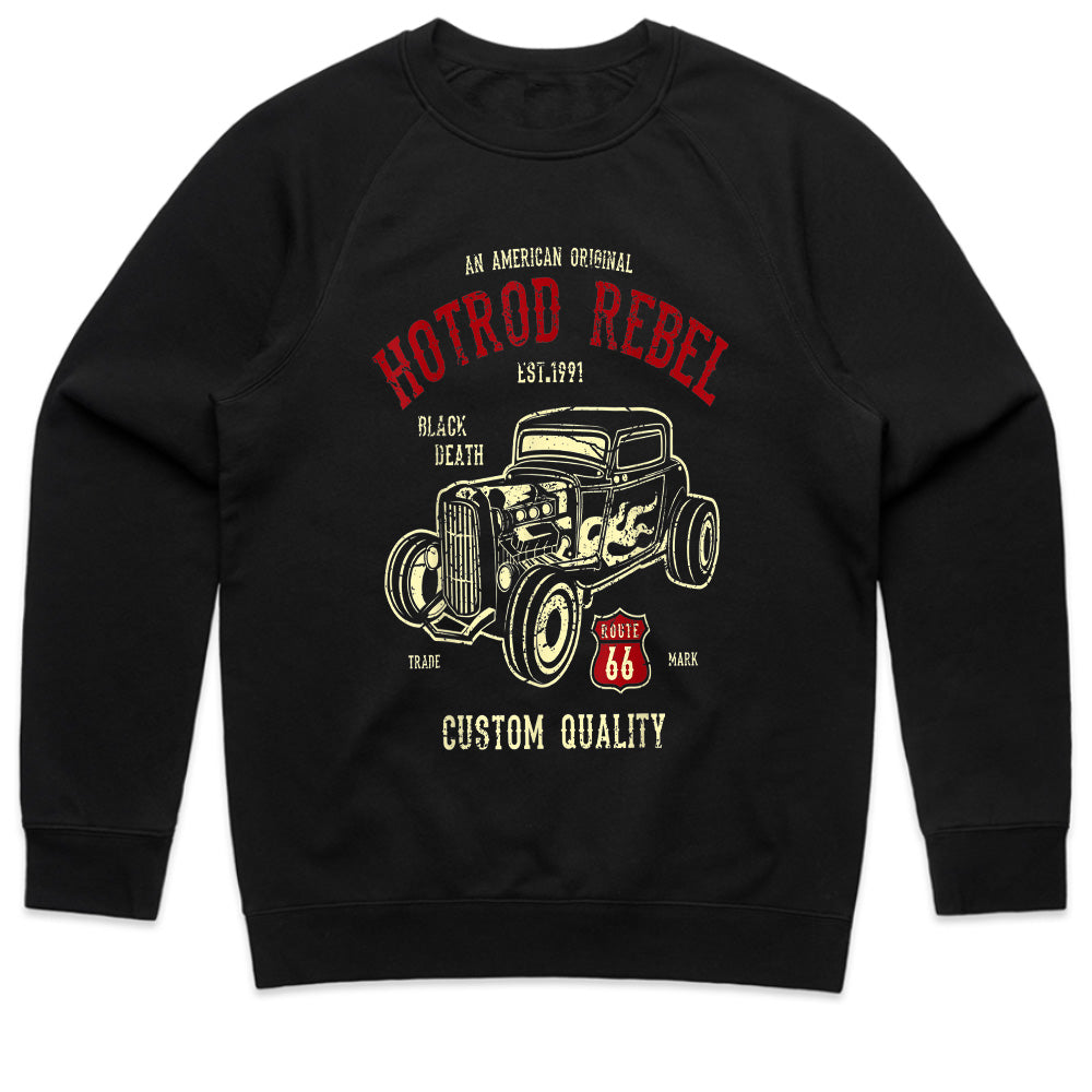 Hot Rod Rebel T-Shirt – Vintage Route 66 Classic Car Muscle Tee