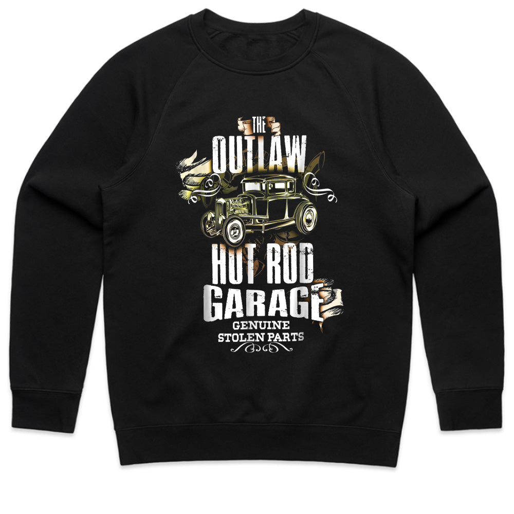 Outlaw Hot Rod Garage T-Shirt – Vintage Custom Car Tee for Gearheads & Auto Enthusiasts