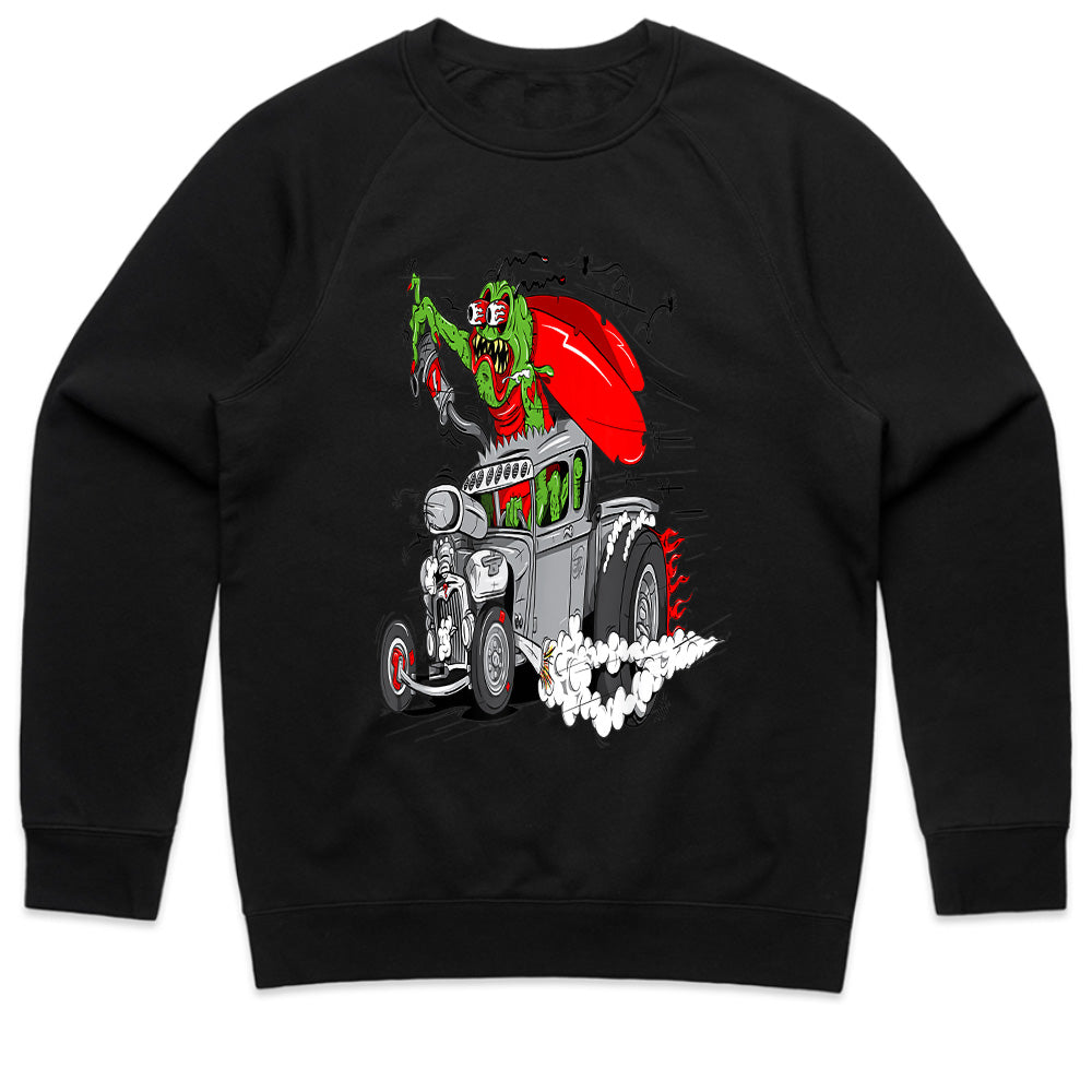 Vintage Rat Rod Racing T-Shirt – Wild Hot Rod Monster Car Show Illustration
