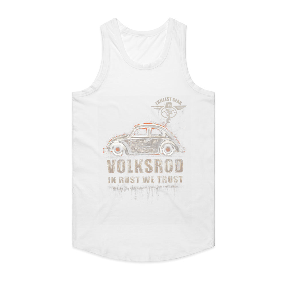 Vintage Volksrod "In Rust We Trust" T-Shirt – Classic Rat Rod Beetle Tee