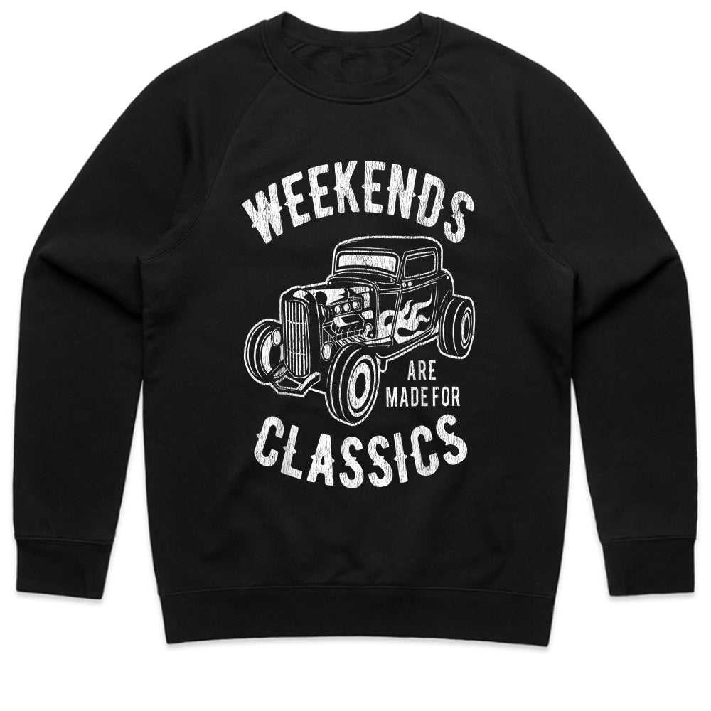 "Weekends Are Made for Classics" Vintage Hot Rod T-Shirt – Classic Car Lovers Tee