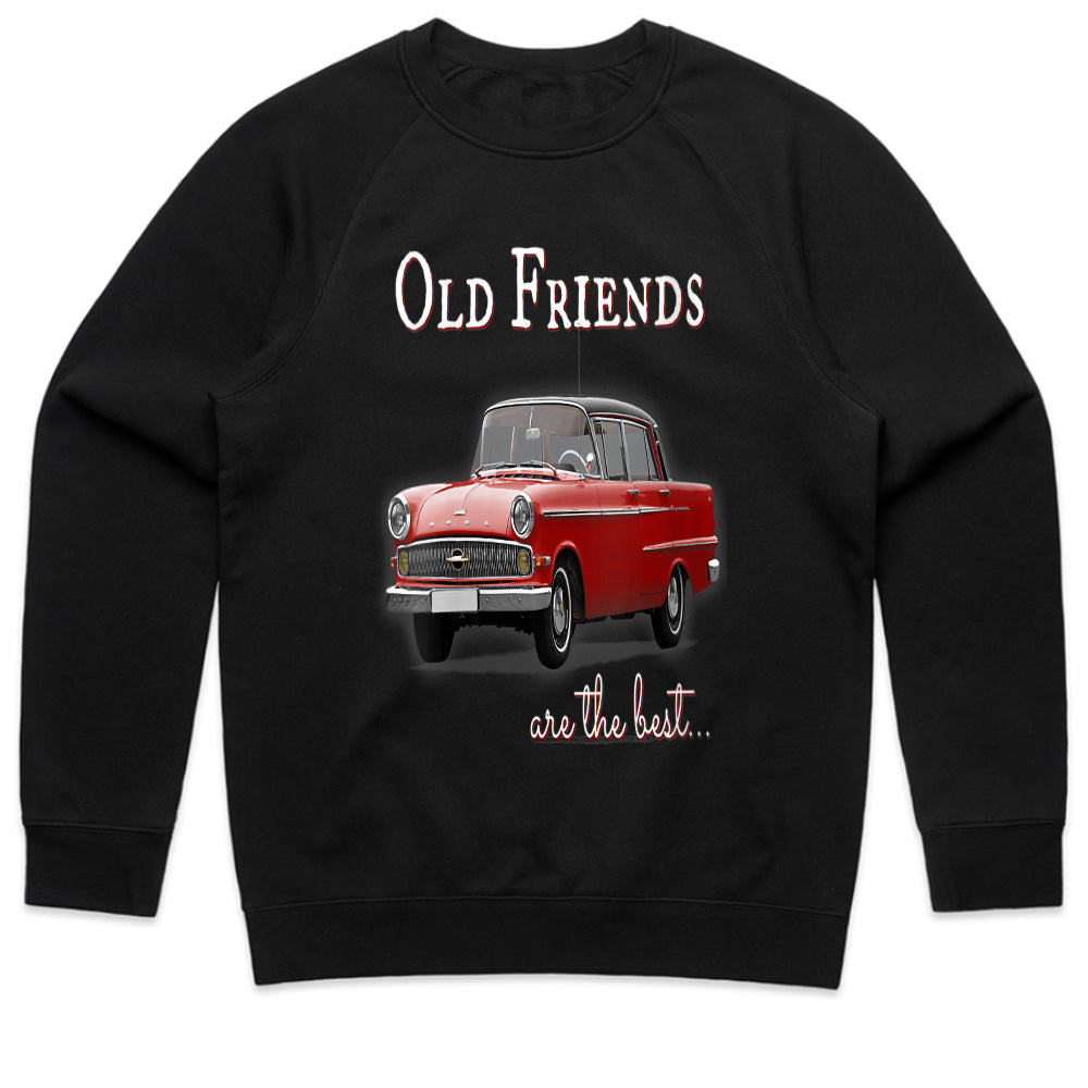 Old Friends Are The Best" Classic Car Vintage Sweatshirt